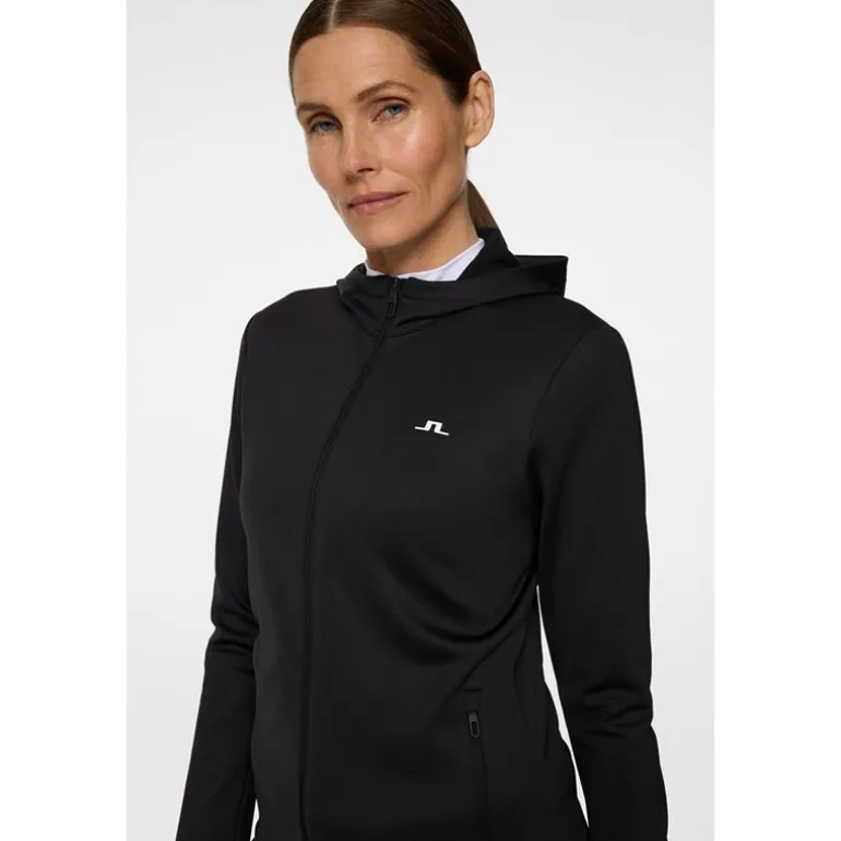 Aerialle Zip Hood Black