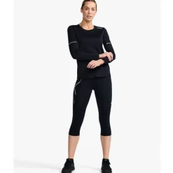 Aero L/S Women Black/Silver Reflective