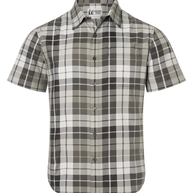 AirExchange UPF 40 Novelty SS Shirt Hickory Nut Wayland Plaid