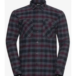 Baja Flannel Shirt M Check Dark Navy