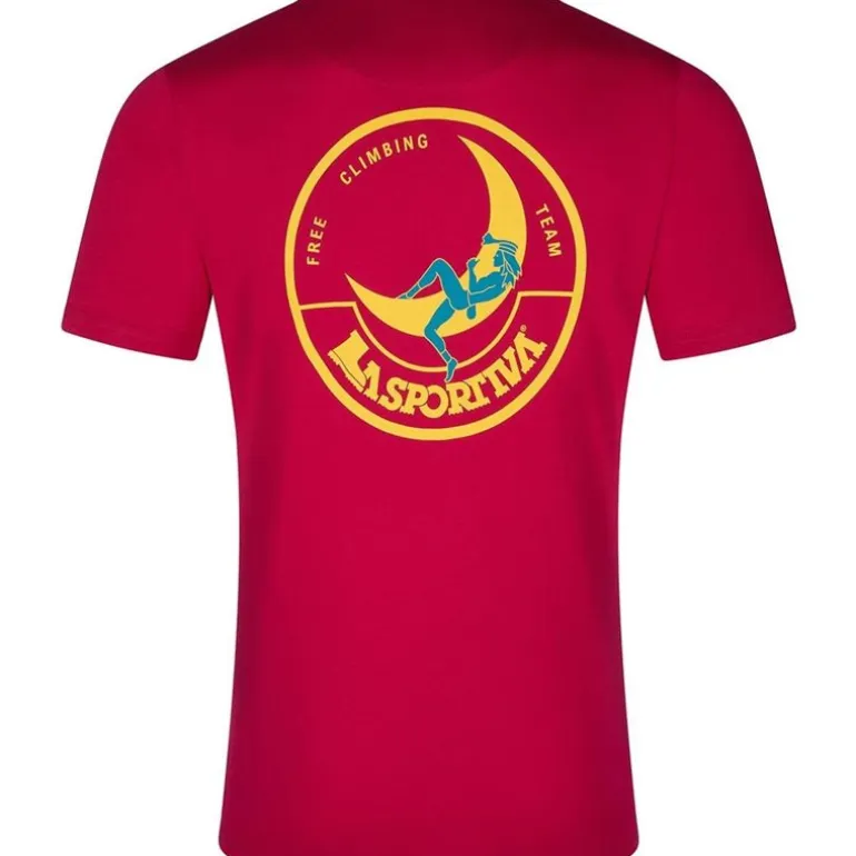 Climbing on the Moon T-Shirt M Fucsia/Giallo
