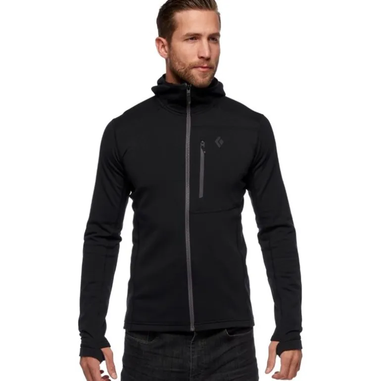 Coefficient Fleece Hoody Men Black