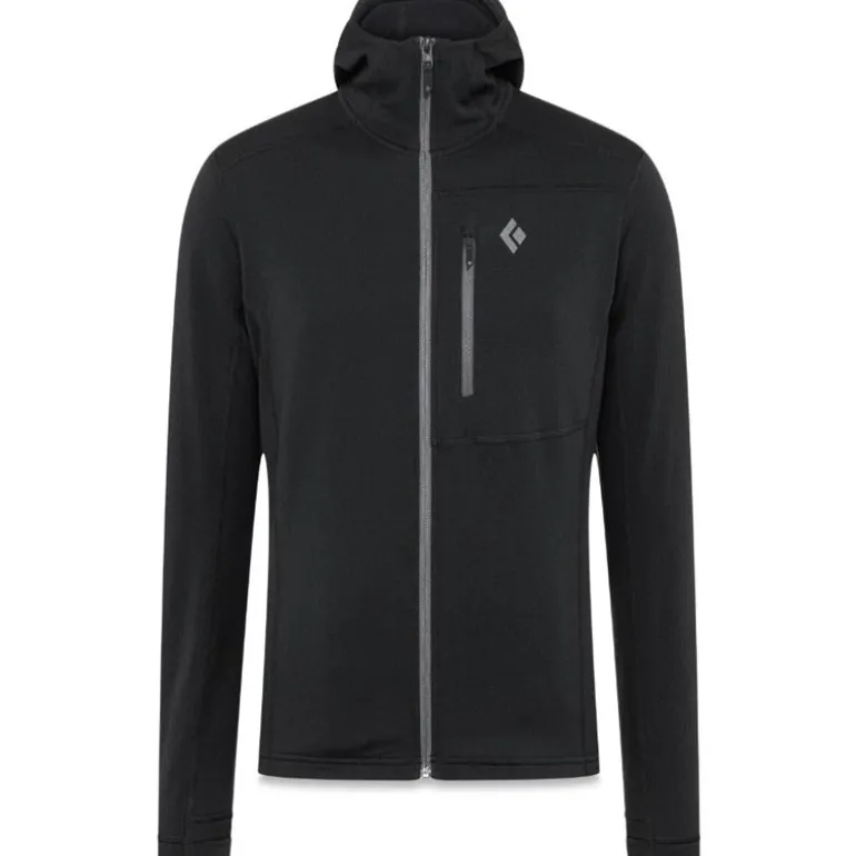 Coefficient Fleece Hoody Men Black