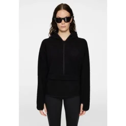Delise Pile Hoodie Black