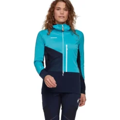 Eiger Speed ML Hybrid Half Zip Hoodie Wo Sky/Night