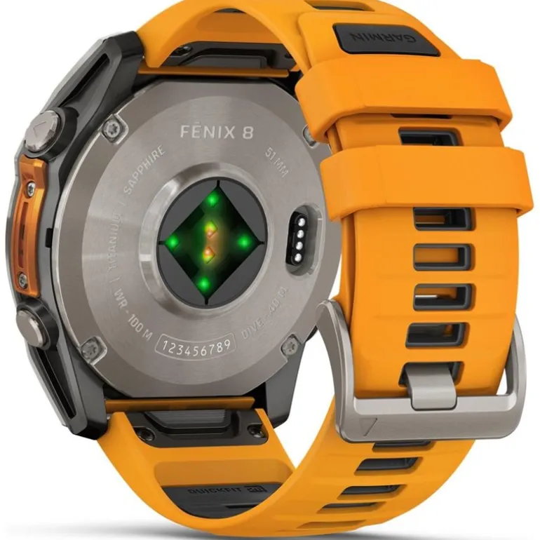 fenix 8 51mm.AMOLED.Saphire Silver/Orange