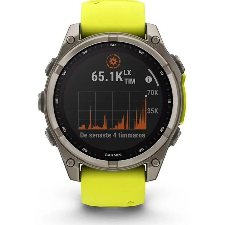fenix 8 47mm.Saphire Solar Silver/Yellow