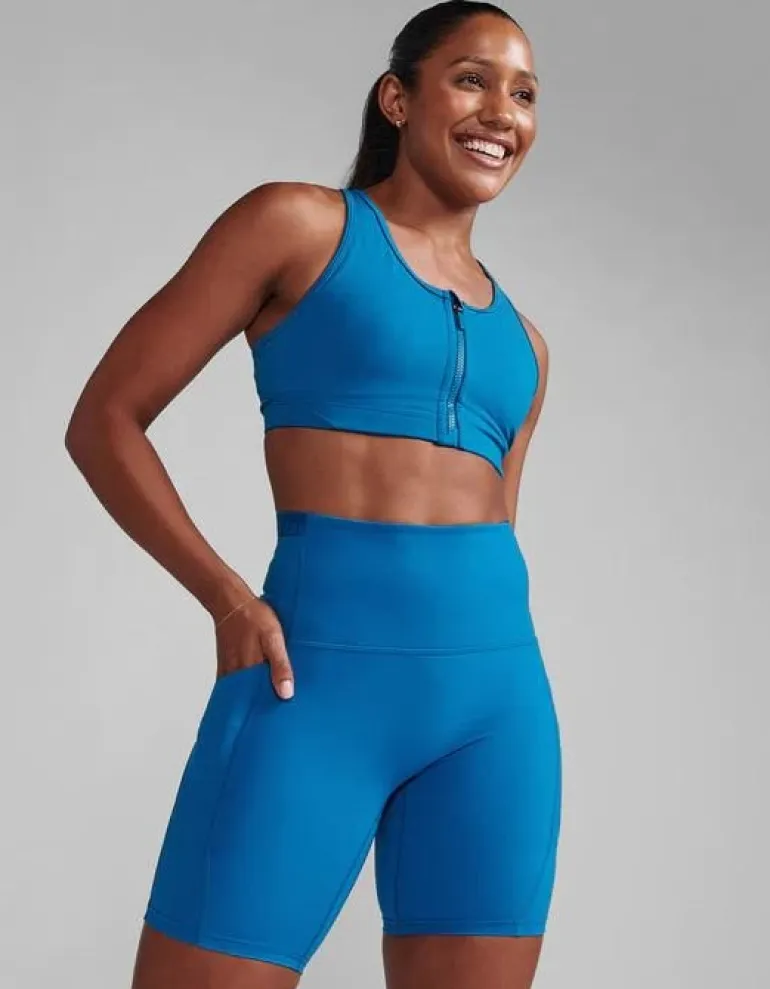 Form Stash Hi-Rise Bike Short Seaport/Seaport