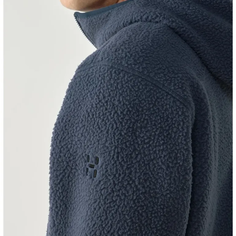 Funäs Pile Hood Men Tarn Blue