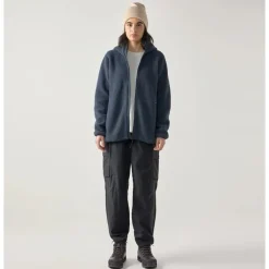 Funäs Pile Hood Women Tarn Blue