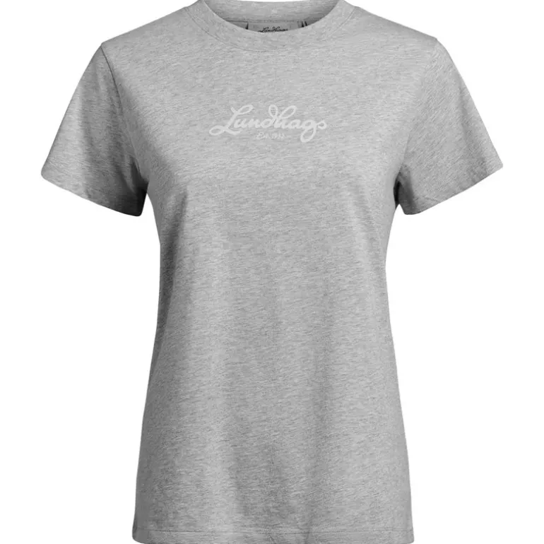 Järpen Logo T-shirt W Light Grey Melange
