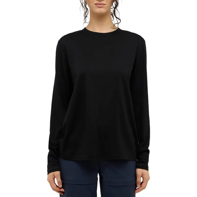 Kaise Wool LS Tee Women True Black