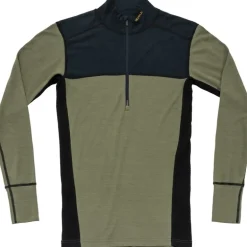 Lauparen Merino 190 Zip Neck Man Ink/Lichen/Black
