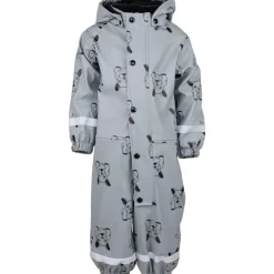 Lekhyttan Rain Baby Overall. Fleece Grey/Black