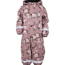 Lekhyttan Rain Baby Overall. Fleece Rose/Brown
