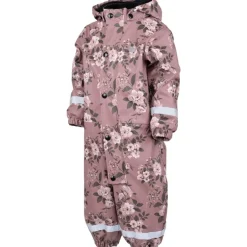Lekhyttan Rain Baby Overall. Fleece Rose/Brown