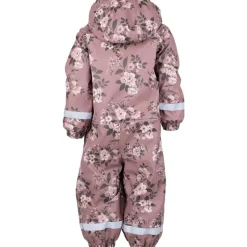 Lekhyttan Rain Baby Overall. Fleece Rose/Brown