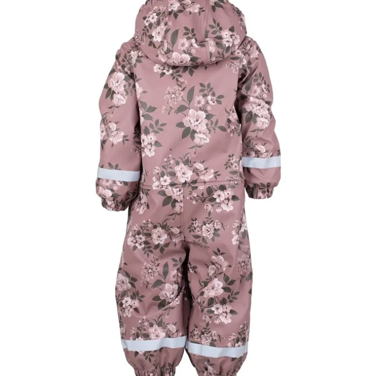 Lekhyttan Rain Baby Overall. Fleece Rose/Brown