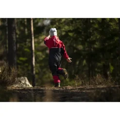 Lilletind Kids Coverall Alpine Rose/Dark Shadow Grey