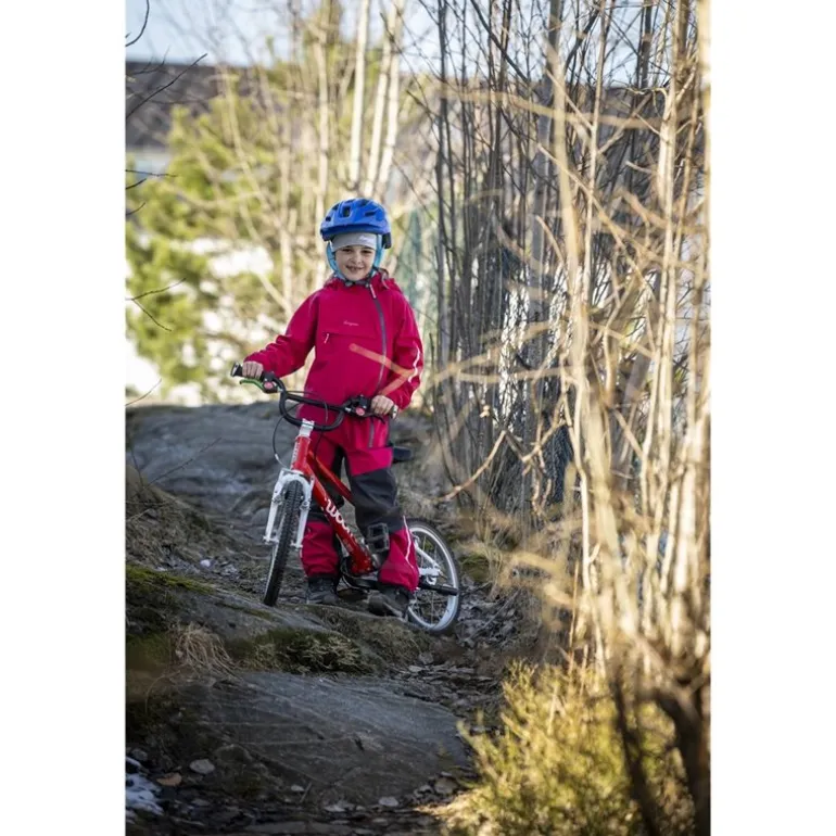 Lilletind Kids Coverall Alpine Rose/Dark Shadow Grey
