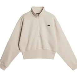 Lucia Zip Mock Neck Moonbeam