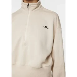Lucia Zip Mock Neck Moonbeam