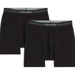 Men Merino 150 Anatomica Boxers 2 Pack Black