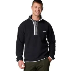 M Helvetia II Half Snap Fleece Black