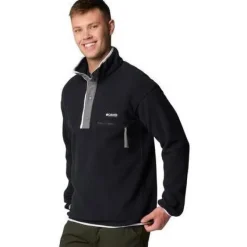 M Helvetia II Half Snap Fleece Black