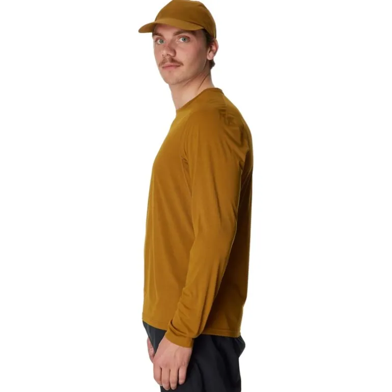 M's Pace Air LS Tee Greenish Gold