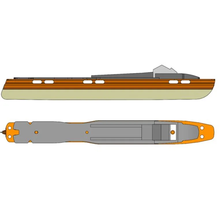 Orange 42 Cm Med Salomon Prolinkbindning