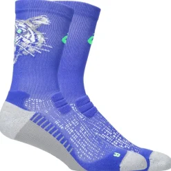 Performance Run Sock Crew Cobalt Burst/Vital Green