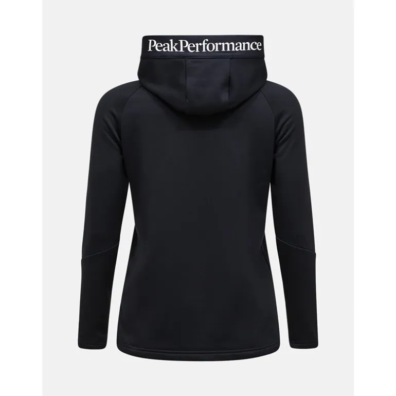 Rider Essentials Midlayer Zip Hood Women Black/Black