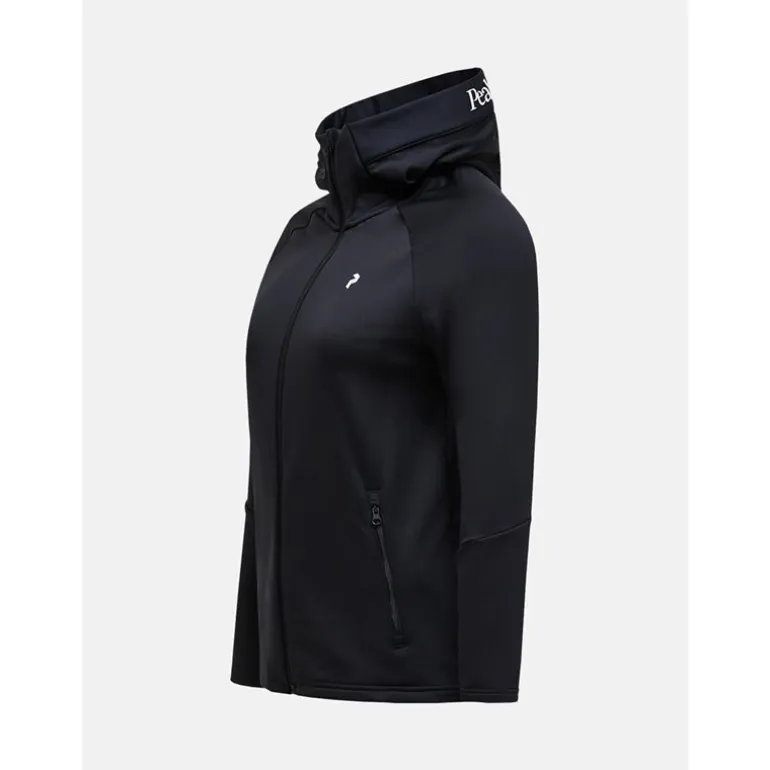 Rider Essentials Midlayer Zip Hood Women Black/Black