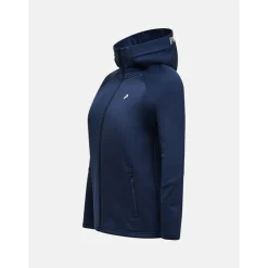 Rider Essentials Midlayer Zip Hood Women Blue Shadow/Blue Shadow