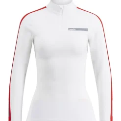 Roadline NTS Half Zip Baselayer Top W Bright White/Fiery Red