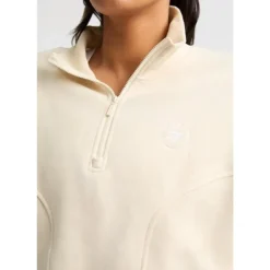 Soft Sweat Half Zip Light Gray