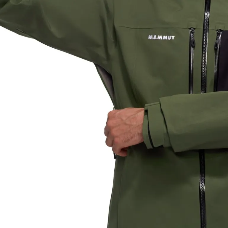 Stoney HS Hooded Jacket Men Dark Marsh/Black