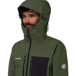 Stoney HS Hooded Jacket Men Dark Marsh/Black