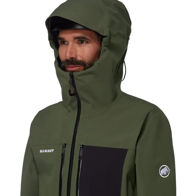 Stoney HS Hooded Jacket Men Dark Marsh/Black