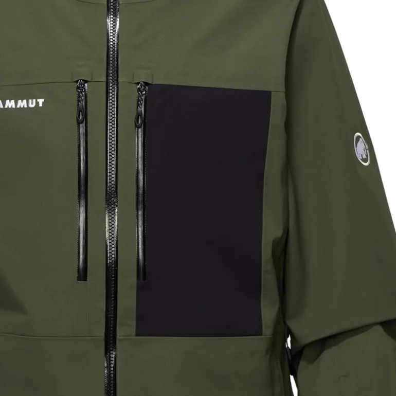 Stoney HS Hooded Jacket Men Dark Marsh/Black