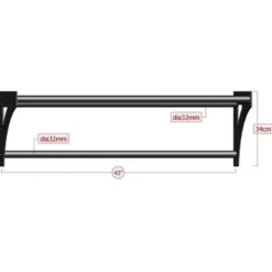 Triangular Chin Up Bar Short, Rig