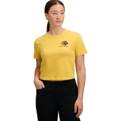 W Faded Crop Ss Tee Soft Ochre