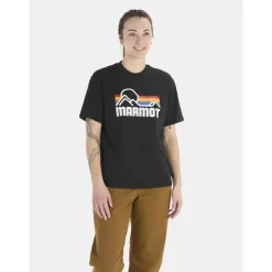 Wm's Coastal Tee SS Black/Multi