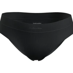 Women Merino Blend Rib Lotus Hipster Black