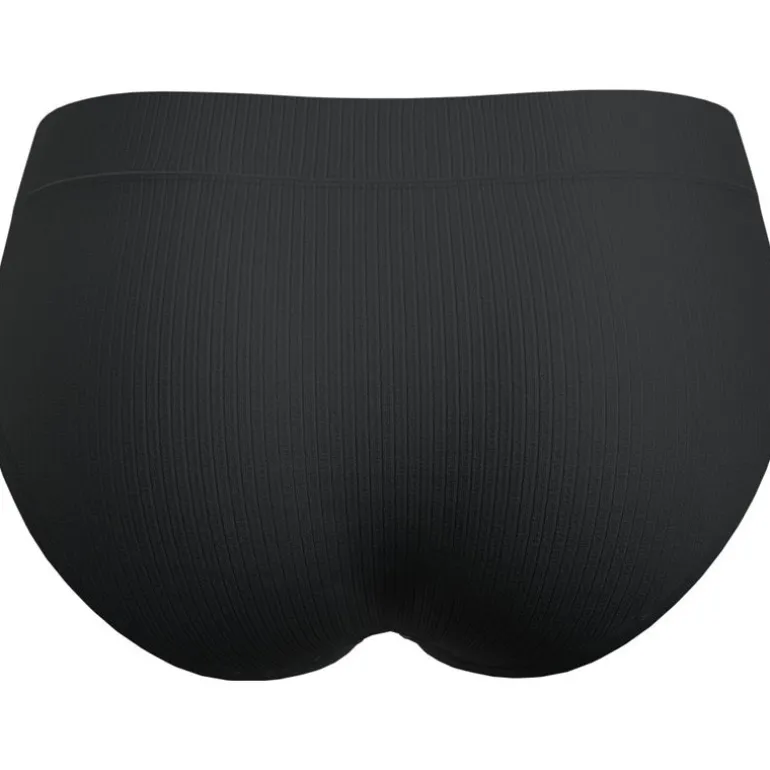 Women Merino Blend Rib Lotus Hipster Black