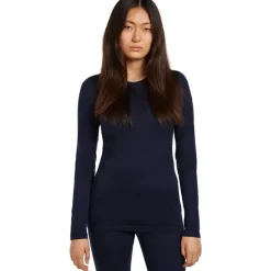 Women Merino 200 Oasis LS Crewe Midnight Navy