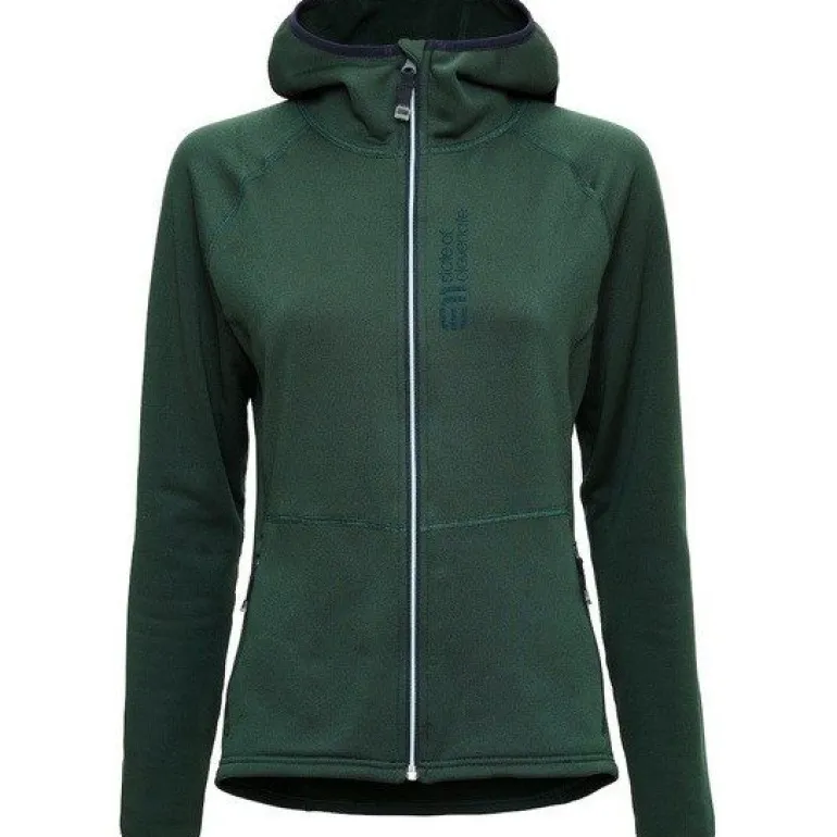 Women's Skiers Fleece Hood Wildwood Green