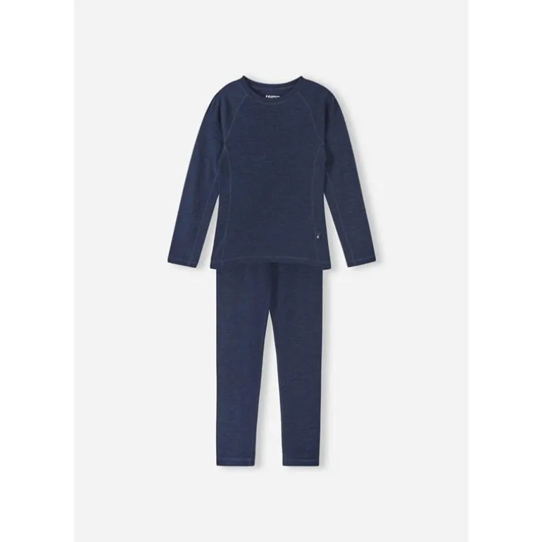 Wool base layer set, Kinsei Navy