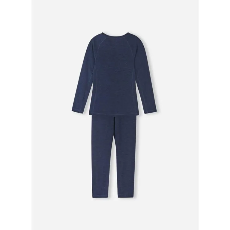 Wool base layer set, Kinsei Navy